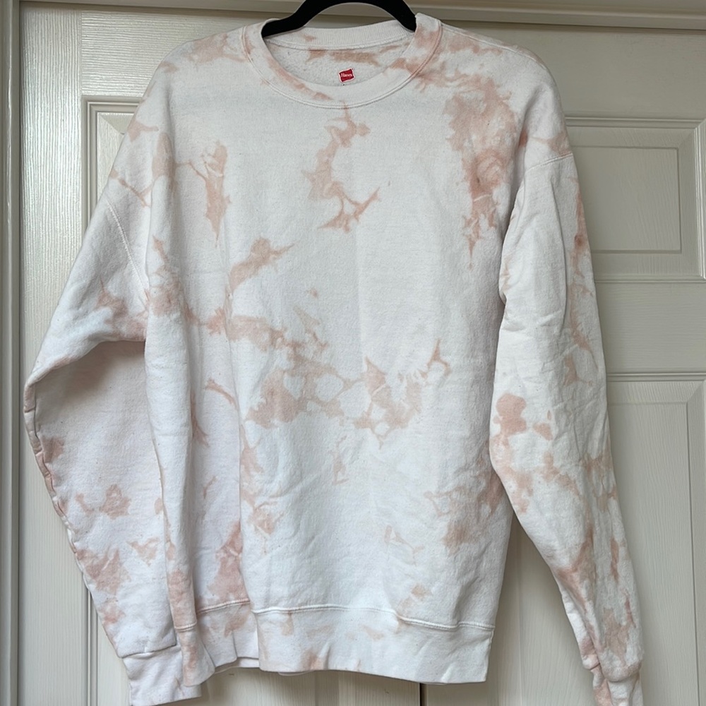 🧘‍♀️💪🏻Bleach dyed sweatshirt like NEW size large
